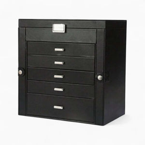 Boîte À Bijoux 5 Tiroirs Avec Miroir