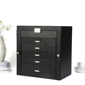 Boîte À Bijoux 5 Tiroirs Avec Miroir